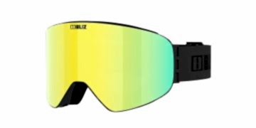 Flow Siyah Çerçeve Kahverengi + Gold Ekstra Lens Kayak Gözlüğü